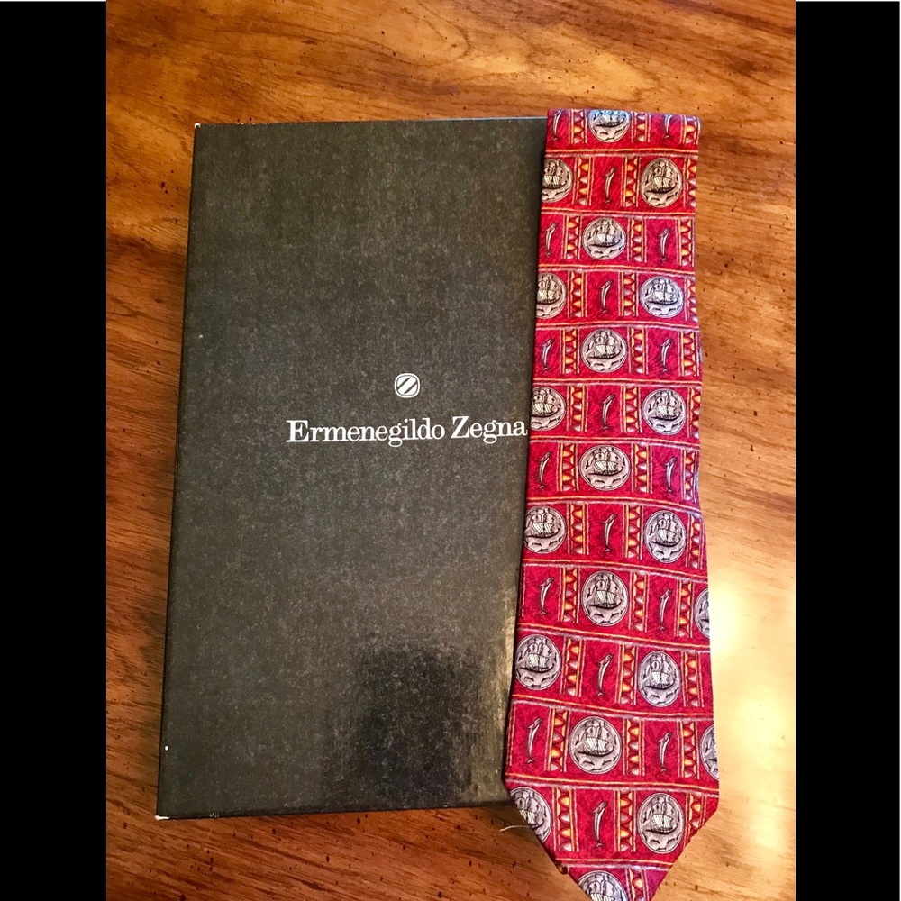 NWOT ERMENEGILDO ZEGNA SILK TIE